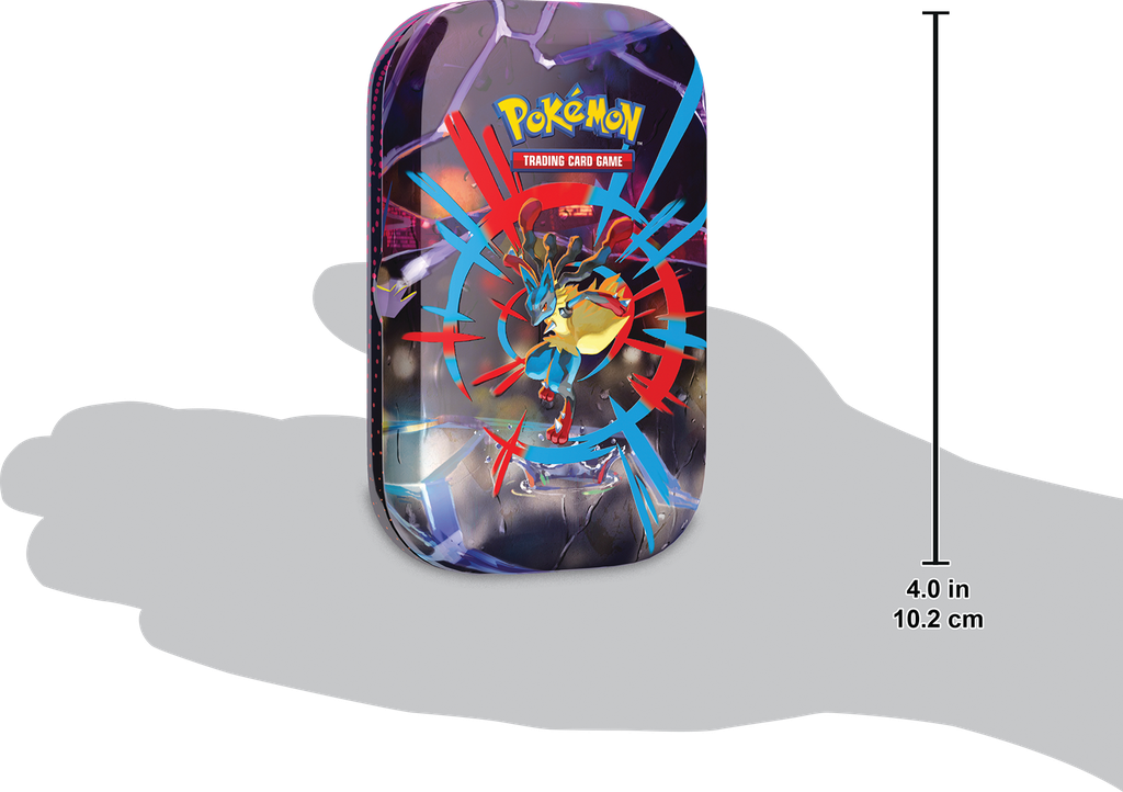 Pokémon Mini Tin Mega Lucario met 2 boosterpacks.