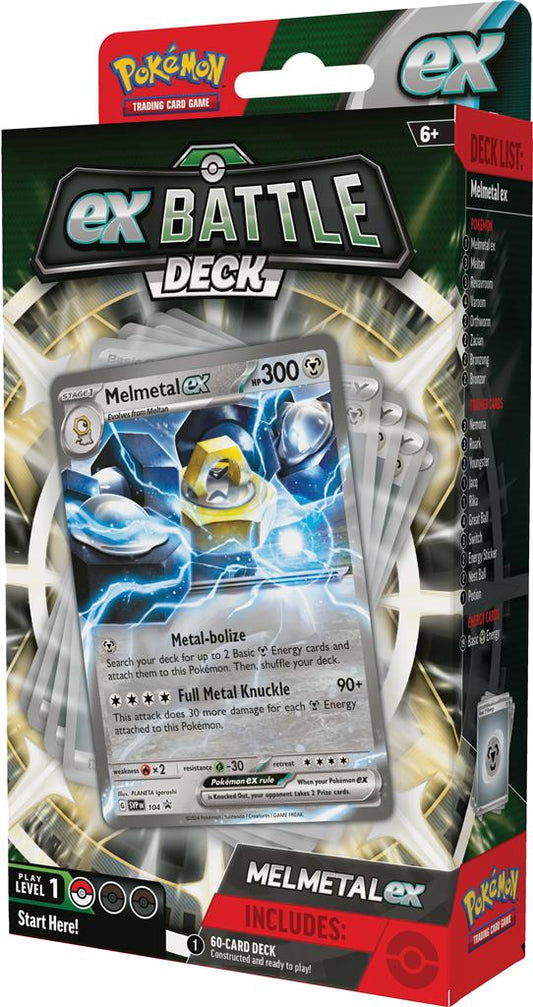 Melmetal ex Battle Deck Pokémon TCG doos met 60 speelklare kaarten