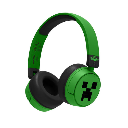 Minecraft Bluetooth Koptelefoon met oorschelpen en LED-verlichting