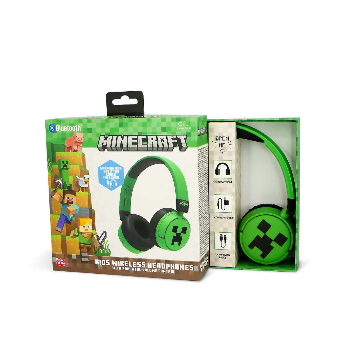 Minecraft Bluetooth kinder koptelefoon met game design