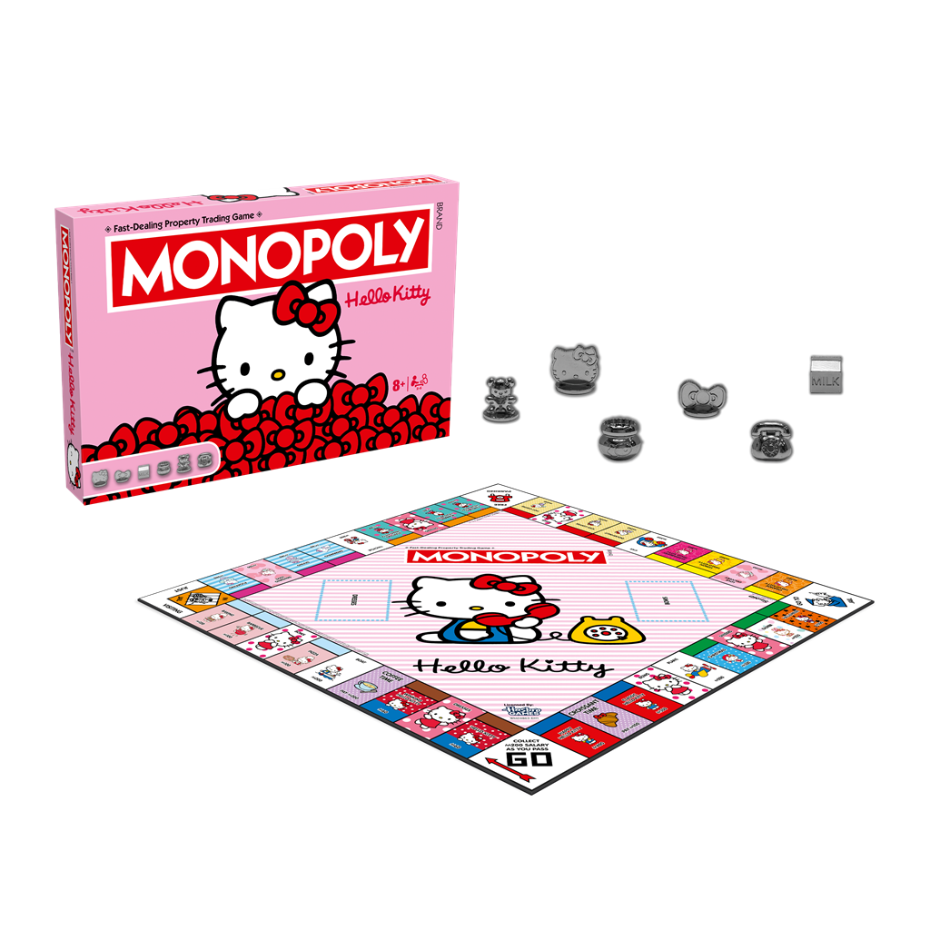 Monopoly Hello Kitty bordspel in roze Hello Kitty thema