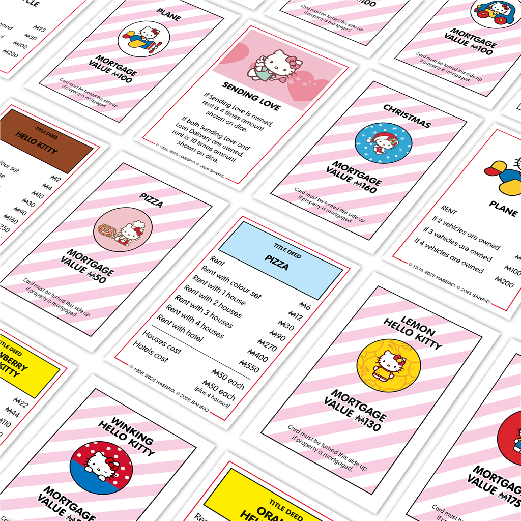Monopoly Hello Kitty bordspel in roze Hello Kitty thema