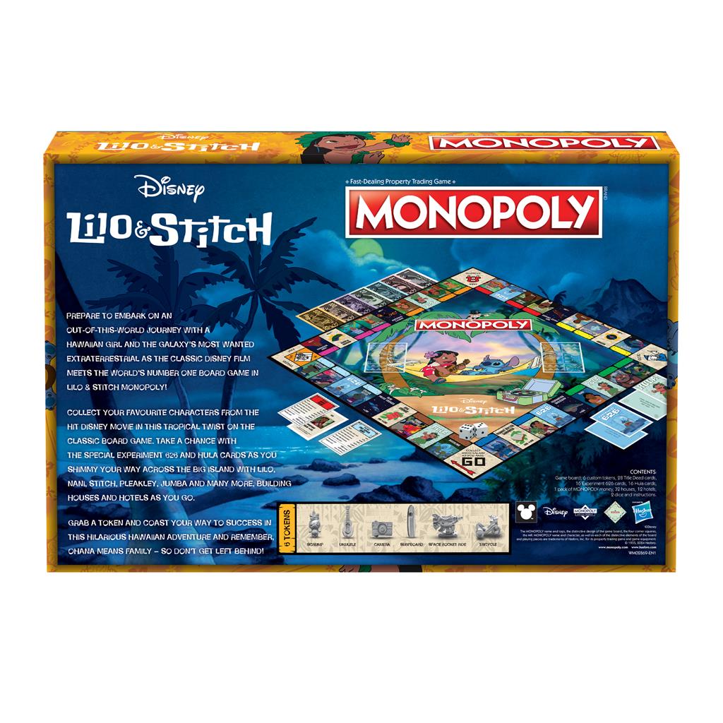 Monopoly Lilo & Stitch bordspel met Disney personages