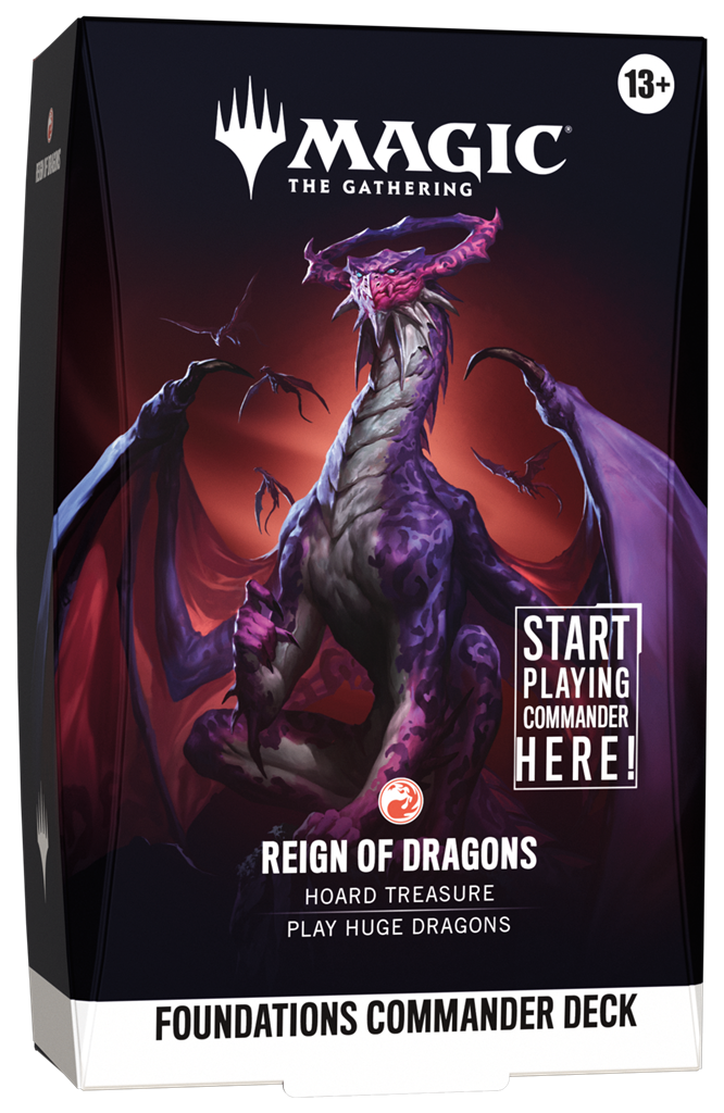 Magic: The Gathering Foundations Commander Deck - Reign of Dragons.