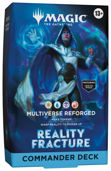 Magic: The Gathering Reality Fracture Commander Deck - Multiverse Reforged frontjes.