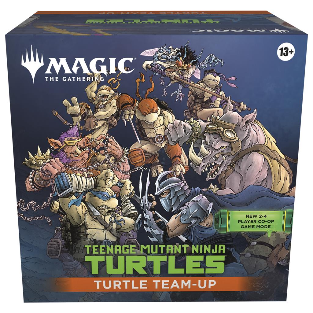 Magic The Gathering Teenage Mutant Ninja Turtles Turtle Team-Up set met vier decks en Play Boosters
