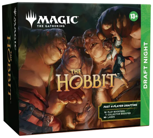 De complete Magic: The Gathering The Hobbit Draft Night box voor 4 spelers inclusief Collector Booster.