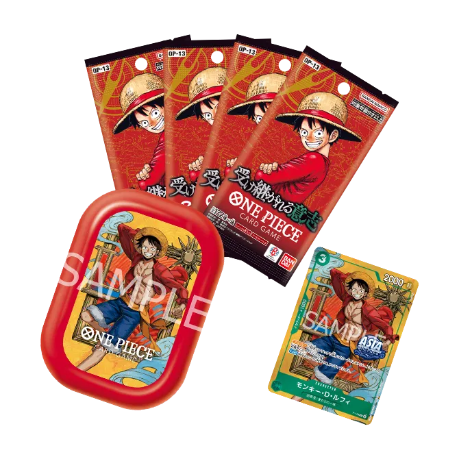 Rode One Piece Mini Tin Vol. 3 met een illustratie van Monkey D. Luffy