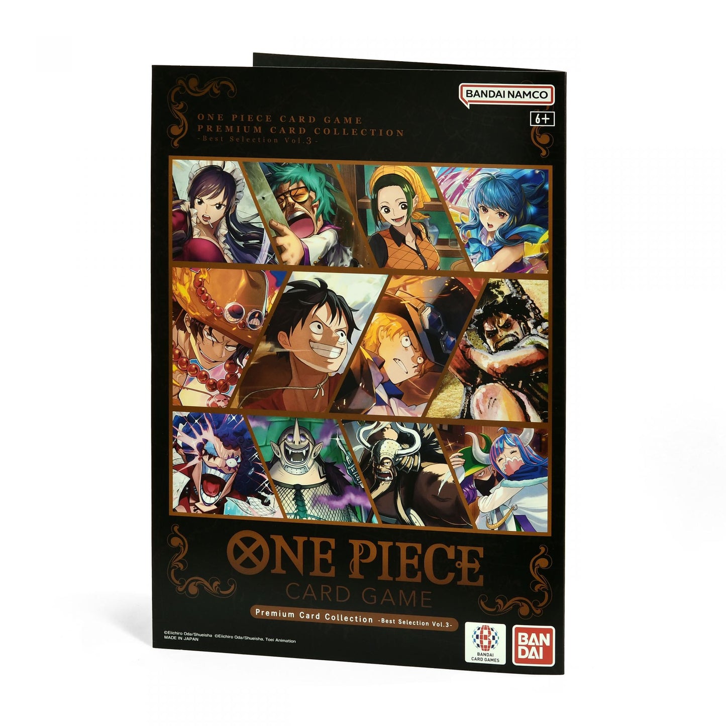 One Piece Premium Card Collection Best Selection Vol. 3 met 12 full art kaarten van bekende personages