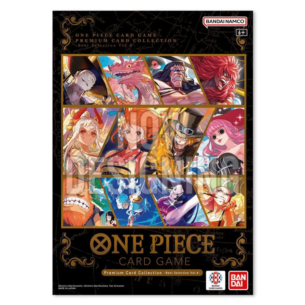 One Piece Premium Card Collection Selection Vol. 4 met 12 holo foil kaarten en verzamelboekje van Bandai Namco