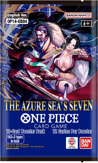 One Piece The Azure Sea’s Seven OP-14 sealed boosterbox met 24 boosterpacks en kans op manga rare en alt art kaarten