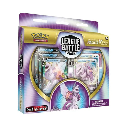 Origin Forme Palkia VSTAR League Battle Deck doos met Pokémon TCG kaarten en accessoires