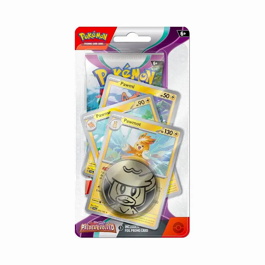 Paldea Evolved Pawmot Premium Checklane Blister met promo en boosterpack