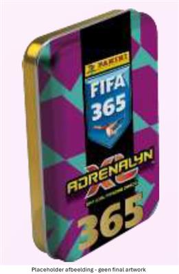 Panini Adrenalyn XL FIFA 365 25/26 Pocket Tin metalen opbergdoos met voetbaltrading cards