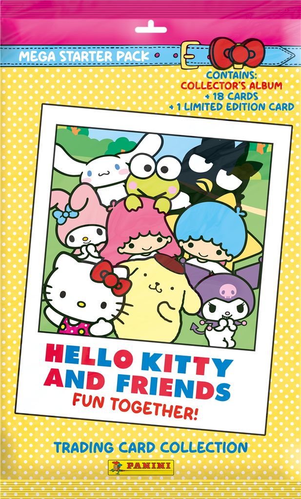Panini Hello Kitty and Friends TCG Starter Pack met album, boosters en limited edition kaart - achteraanzicht