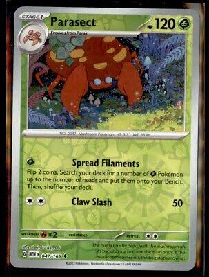 Parasect Reverse Holo #047 uit de Pokémon 151 kaartenset