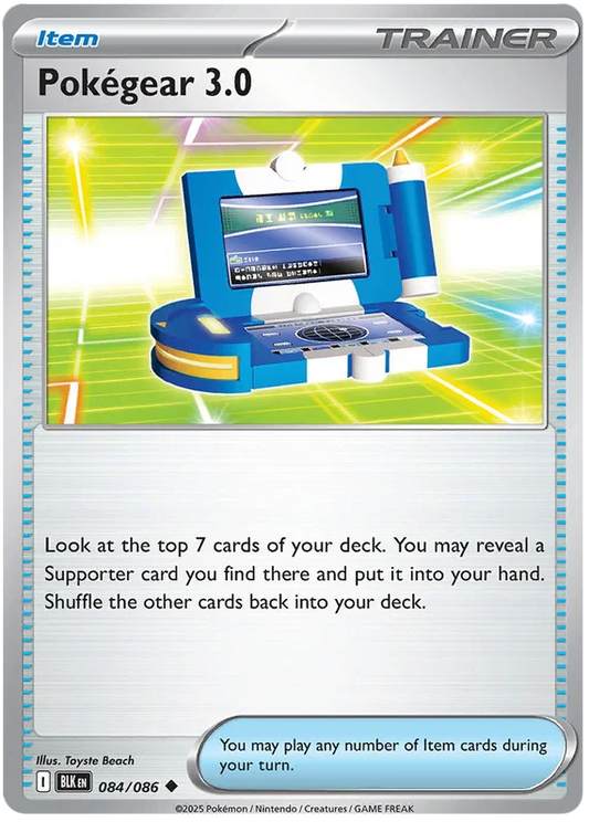 Pokégear 3.0 #084 common Pokémon kaart uit de Black Bolt set