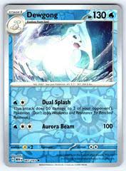 Dewgong Reverse Holo kaart uit de Pokémon 151 set, kaartnummer 087/165