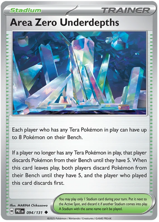 Pokémon Area Zero Underdepths #094 common kaart uit Prismatic Evolutions