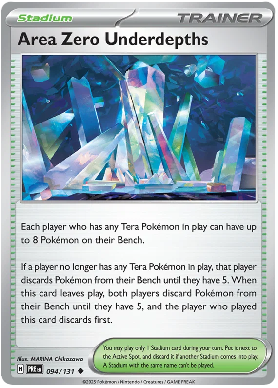 Pokémon Area Zero Underdepths #094 common kaart uit Prismatic Evolutions