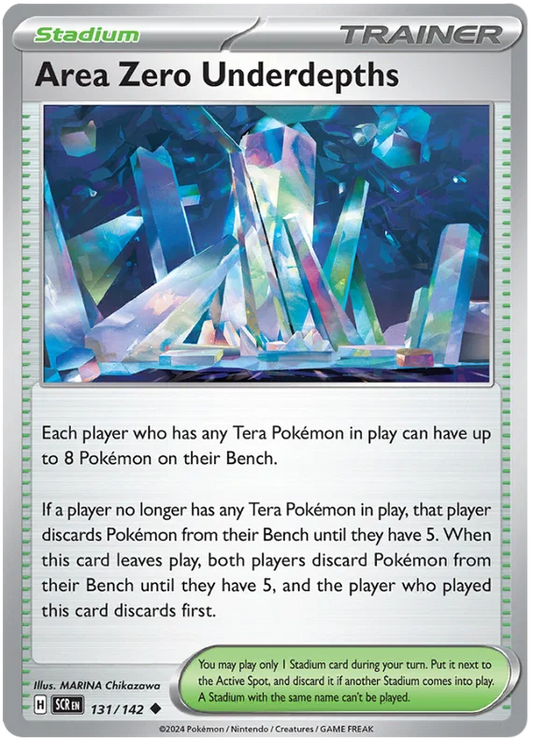 Pokémon Area Zero Underdepths stadium kaart nummer 131 uit de Stellar Crown set
