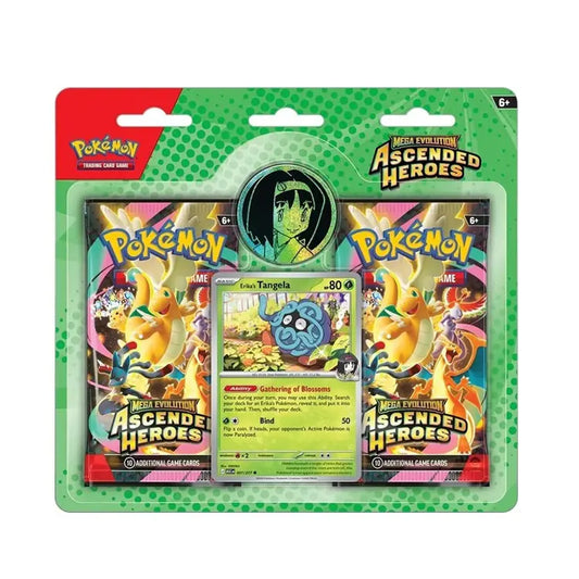 okémon Ascended Heroes Enhanced 2-Pack Blister met Erika's Tangela promo