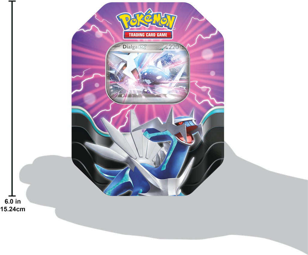 Pokémon Azure Legends ex Tin met Kyogre ex, Xerneas ex of Dialga ex promo kaart uit de Scarlet and Violet serie