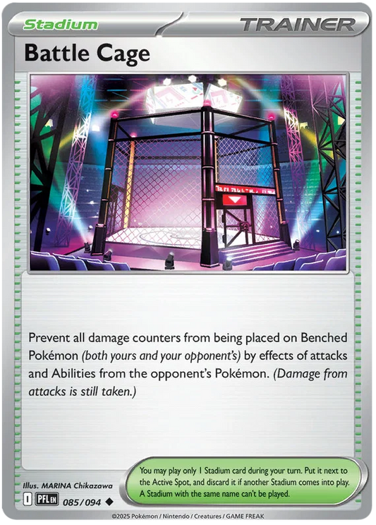 Pokémon Battle Cage #085 common kaart uit de Phantasmal Flames set