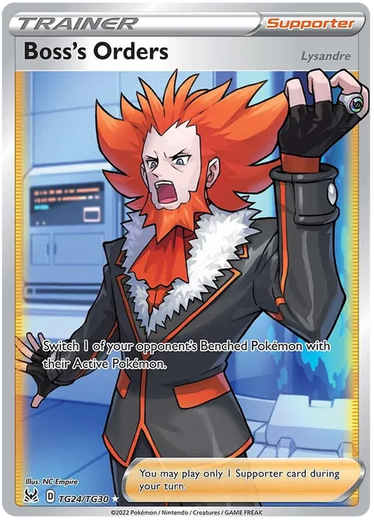 Boss's Orders TG24/TG30 Trainer Gallery kaart uit de Pokémon Lost Origin set