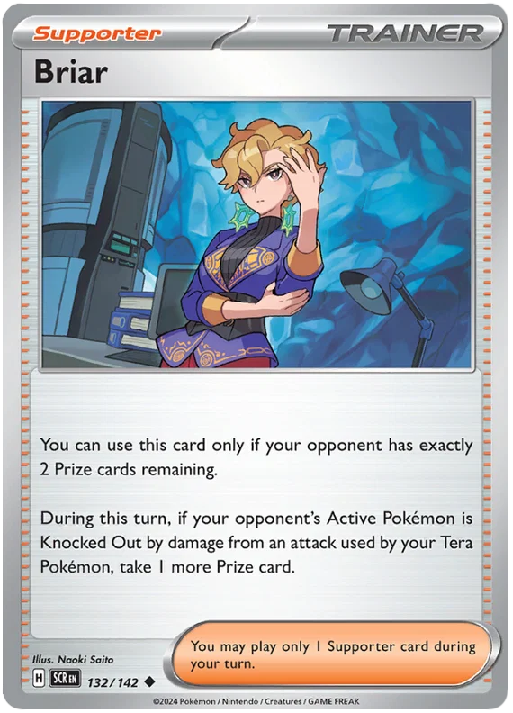 Pokémon Briar #132 common kaart uit de Stellar Crown set