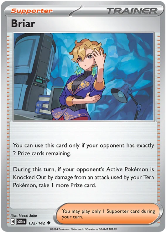 Pokémon Briar #132 common kaart uit de Stellar Crown set