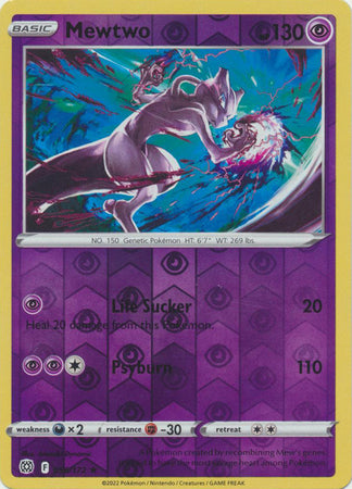 Pokémon Brilliant Stars #056 Mewtwo Reverse Holo kaart