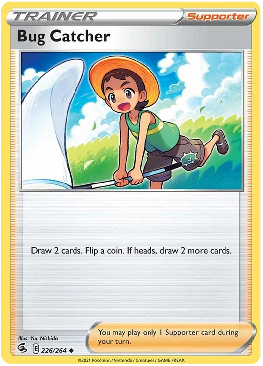 Bug Catcher 226/264 common Trainer Supporter kaart uit Pokémon Fusion Strike