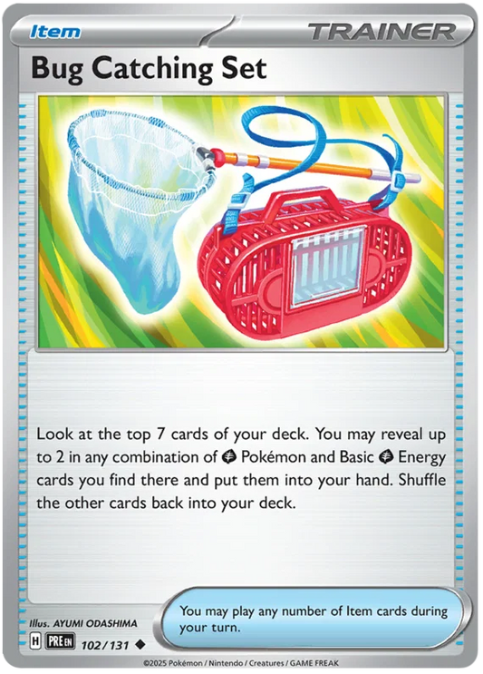Pokémon Bug Catching Set common kaart #102 uit de Prismatic Evolutions set