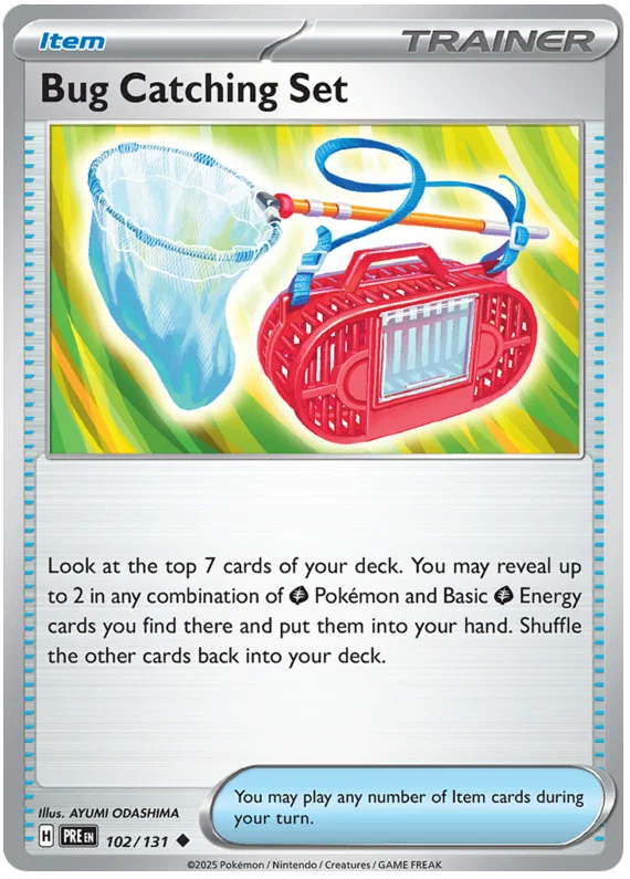 Pokémon Bug Catching Set common kaart #102 uit de Prismatic Evolutions set