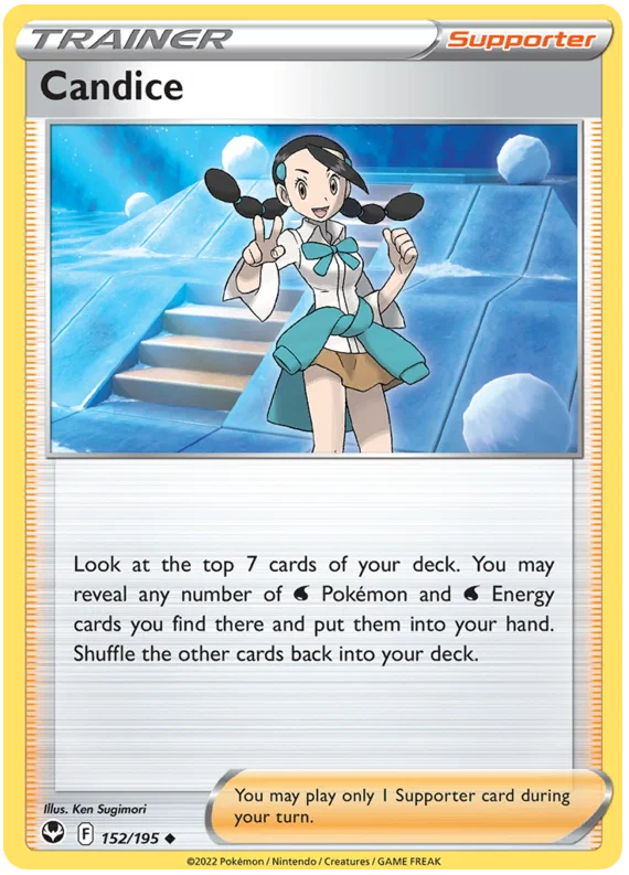 Candice common Trainer kaart #152 uit de Pokémon Silver Tempest set