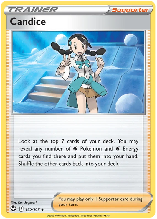 Candice common Trainer kaart #152 uit de Pokémon Silver Tempest set