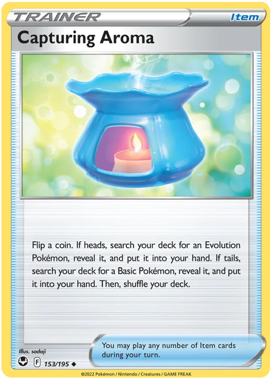 Capturing Aroma common kaart nummer 153 uit de Pokémon Silver Tempest set