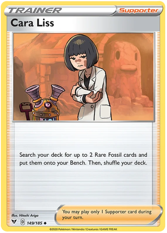 Cara Liss trainer supporter kaart uit Pokémon Vivid Voltage 149/185