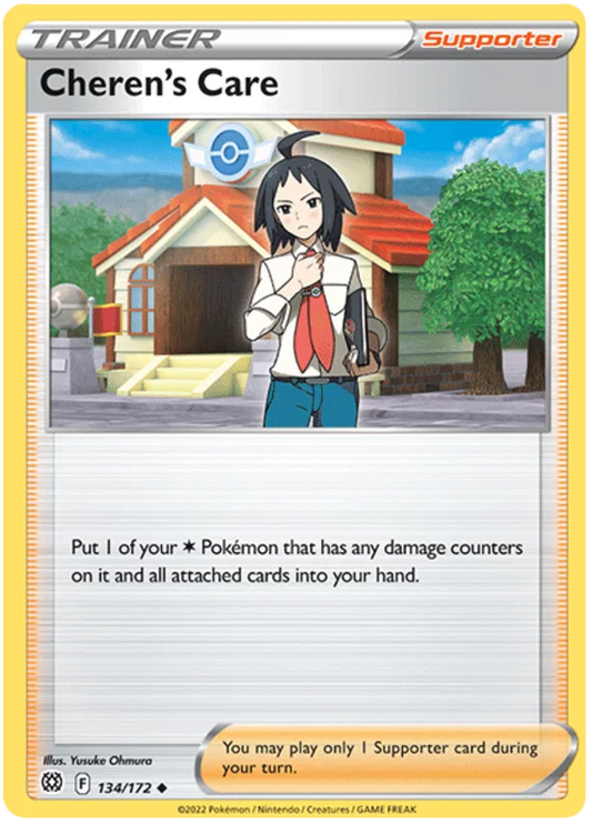 Cheren's Care Trainer Supporter kaart 134/172 uit Pokémon Brilliant Stars