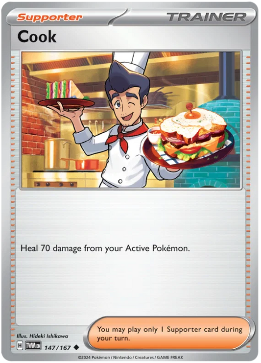 Pokémon Cook kaart nummer 147 common uit de Twilight Masquerade set