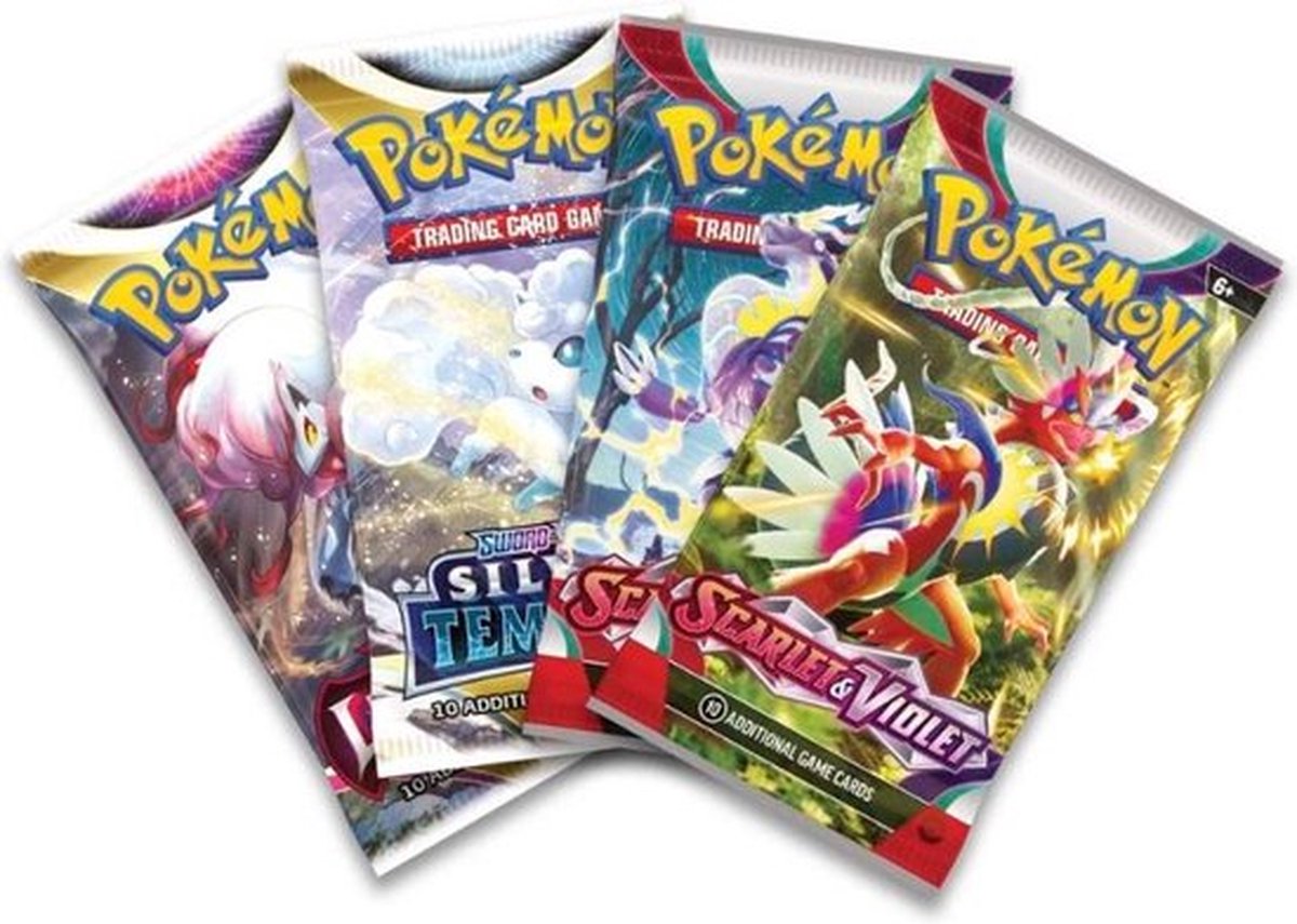 Cyclizar ex Box met Cyclizar ex en Rotom promokaarten, oversized kaart en 4 Pokémon boosterpacks.