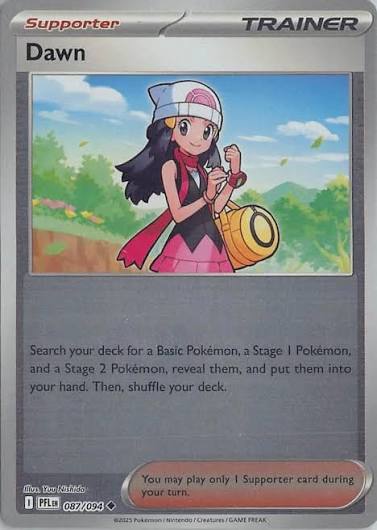 Pokémon Dawn Reverse Holo kaart #087 uit de set Phantasmal Flames