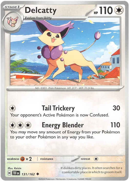 Pokémon Delcatty common #131/162 kaart uit de Temporal Forces set