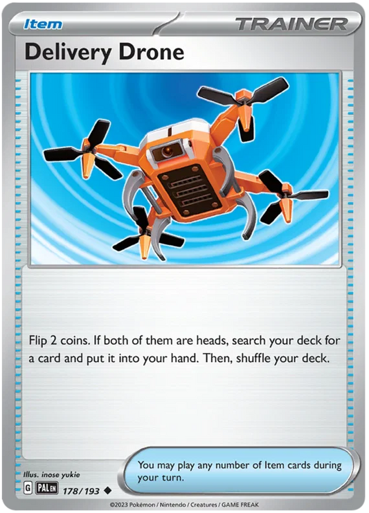 Pokémon Delivery Drone #178 common kaart uit de Paldea Evolved set
