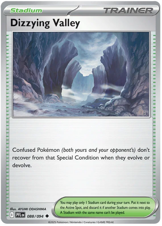 Pokémon TCG Pocket Dizzying Valley common kaart uit de Phantasmal Flames set