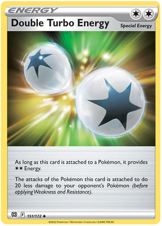 Double Turbo Energy speciale energiekaart uit de Pokémon Brilliant Stars set