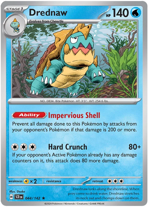 Pokémon Drednaw Holo kaart #044 uit de Stellar Crown set