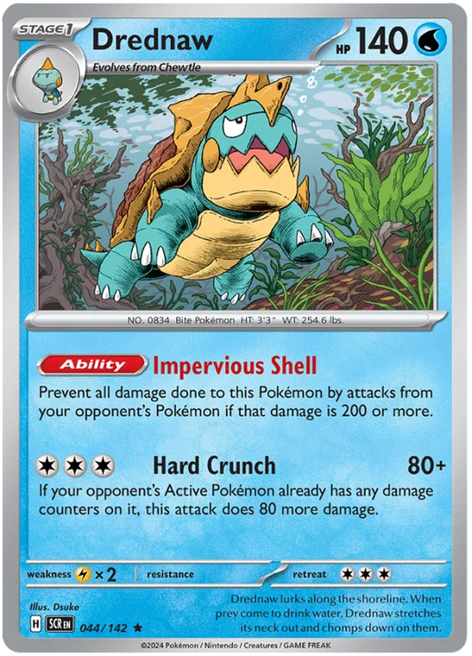 Pokémon Drednaw Holo kaart #044 uit de Stellar Crown set