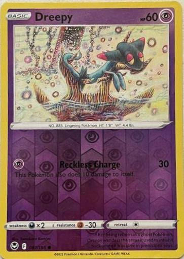 Dreepy #087 Reverse Holo Pokémon kaart uit Silver Tempest